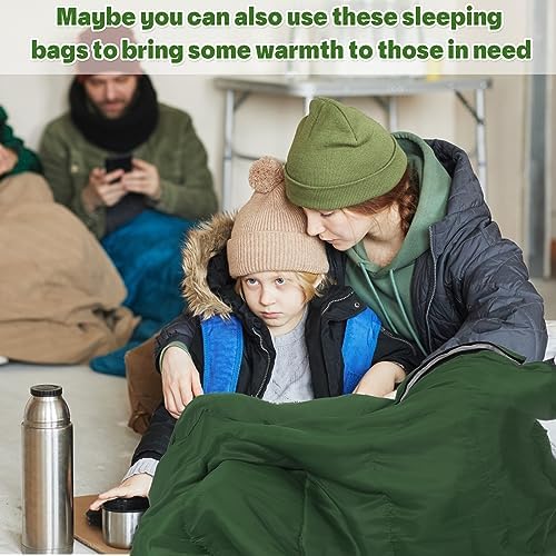 Tudomro 16 Pack Bulk Sleeping Bags for Adults, Lightweight Waterproof Camping Sleeping Bags with Compression Sack for Camping, Backpacking, Hiking, Travel, Emergency Use