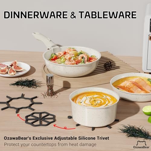 26 Pcs Pots and Pans Set Non Stick, Detachable Handle Cookware
