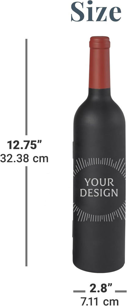 Let's Make Memories Personalized Photo 5-Piece Wine Tool Set - Wine Bottle Opener - Pink
