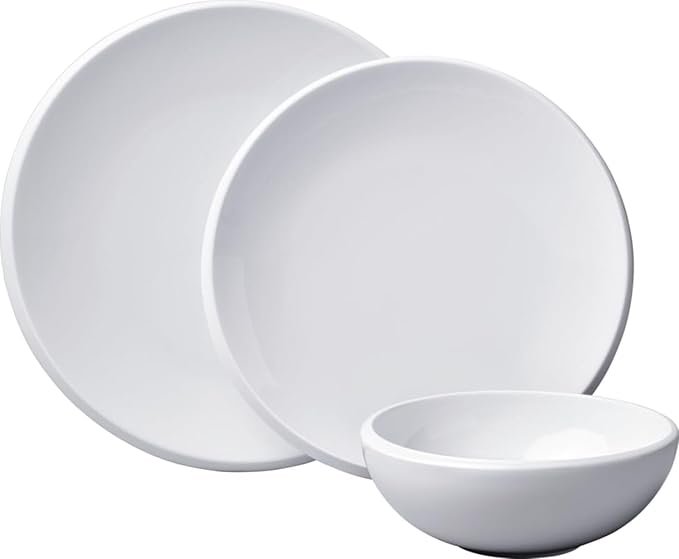 Villeroy & Boch NewMoon 12-Piece Dinnerware Set, Service for 4, Plates & Bowls, Premium Porcelain, Made in Germany