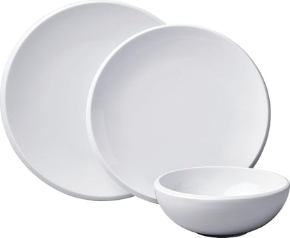 Villeroy & Boch NewMoon 12-Piece Dinnerware Set, Service for 4, Plates & Bowls, Premium Porcelain, Made in Germany