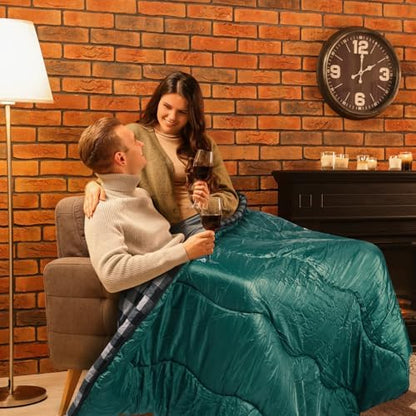 0 Degree Cotton Flannel Double Sleeping Bag for Adults