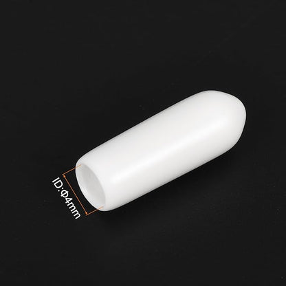 uxcell 20pcs Rubber End Caps 4mm(5/32") ID Vinyl Round End Cap Cover Screw Thread Protectors White