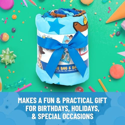 Jay Franco Disney Toy Story Slumber Sack - Cozy & Warm Kids Lightweight Slumber Bag - Featuring Woody and Buzz Lightyear (Official Disney Pixar Product)