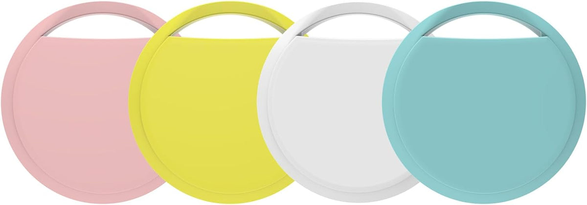 Air Tracker Tags 4 Pack Smart Tag Bluetooth Trackers Work with Apple Find My (iOS Only), Lightweight Tag Prevent Loss of Luggage Wallets Keys Bags,Replaceable Battery,IP67 Waterproof