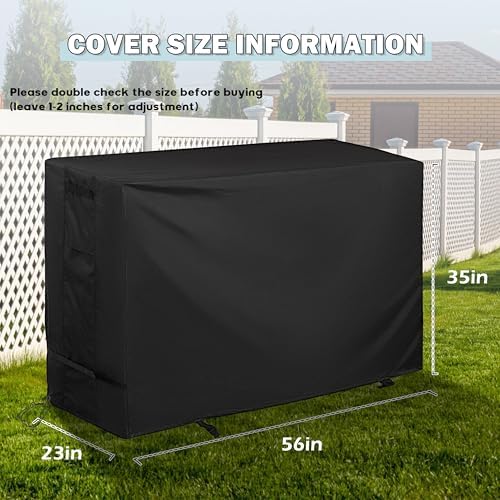 Griddle Cover for Royal Gourmet PD4001 4 Burner Propane Gas Griddle, Flat Top Grill Cover for Royal Gourmet 55in 4-Burner Outdoor Grill
