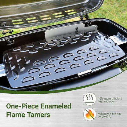 Brand-Man Portable Grill Camping, 2-in-1 Propane Gas Grill & Griddle