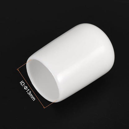 uxcell 20pcs Rubber End Caps 13mm ID Vinyl Round End Cap Cover Screw Thread Protectors White