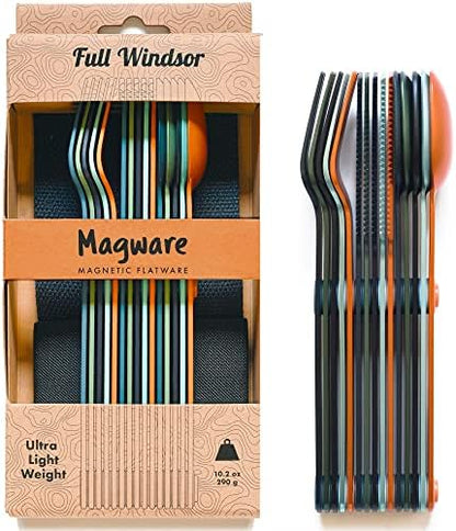 FULL WiNDSOR - MAGWARE Magnetic Travel Camping Cutlery Utensils Set