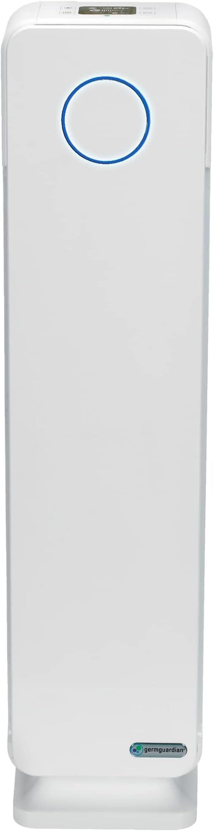 GermGuardian Air Purifier for Home with HEPA Pure Filter, for Wildfire Smoke, Pet Dander, Pollen, Odors, Large Rooms Up To 870 Sq. Ft., Removes 99.97% Pollutants, UV-C Light, 28", AC5350W, White