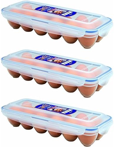 Lock & Lock Eggs Dispenser, Holder for 12 Eggs (3) (Original Version)