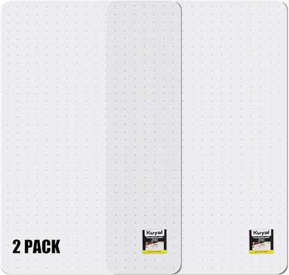 Kuyal Office Chair Mat for Carpet, 2 Pack 32x 49 Clear Heavy Duty Computer Chair Mat, Under Desk Protector Carpeted Floors Mat, Easy Chair Movement,Ship Flat