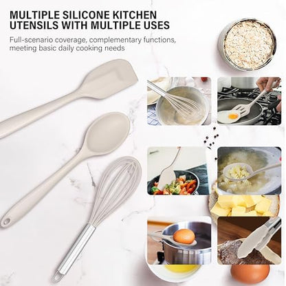 HaWare 11PCS Silicone Cooking Utensils Set, Kitchen Utensils with Holder