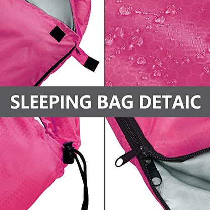 Sleeping Bags for Adults,Kids & Girls,Waterproof,Camping,Hiking