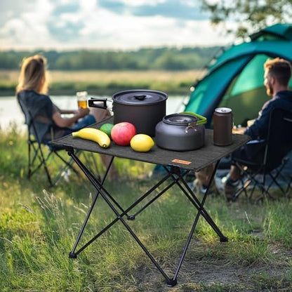VILLEY Folding Camping Table, Portable Lightweight Table with Carry Bag