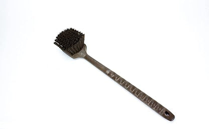 SPARTA 40501EC01 Plastic Large Scrub Brush, Kitchen Brush, Utility Brush With Long Handle For Cleaning, 20 Inches, Brown, (Pack of 6)