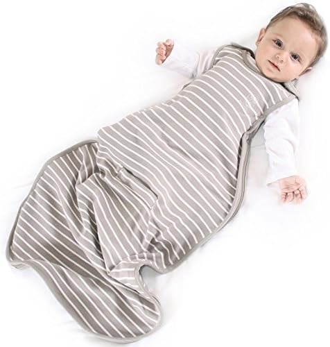 Woolino 4 Season Ultimate Baby Sleep Sack – Merino Wool & Organic Cotton Baby Sleep Bag, Universal Size Wearable Blanket, Adjustable Sleep Sack for Baby 2–24 Months - Earth