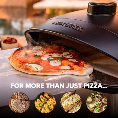 Nexgrill Tabletop Ora 12" Propane Gas Pizza Oven Cooker with Foldable Leg