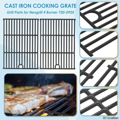 Grill Parts for Nexgrill 4 Burner 720-0925 720-0925P 720-0925PG,Grill Grate for Nexgrill 720-0925P Replacement Parts 720-0340 720-0718A Grate for Charbroil 463352521 463351021