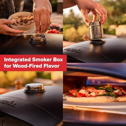 Nexgrill Tabletop Ora 12" Propane Gas Pizza Oven Cooker with Foldable Leg