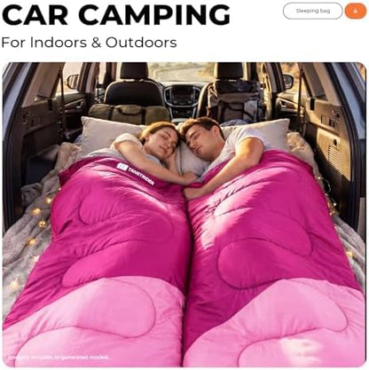 Sleeping Bags for Adults,Compact Lightweight Backpacking Sleeping Bag with Compression Sack for Youth, Camping Essentials Gearfor Hiking Travel Climbing Outdoor&Indoor Use