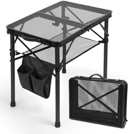 E EASTSTORM 2 Ft Folding Grill Camping Table with Mesh Bag,Small