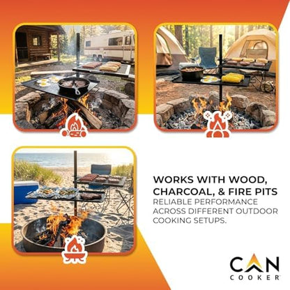 GameMaker Open Fire Cooking Grill | Adjustable Height