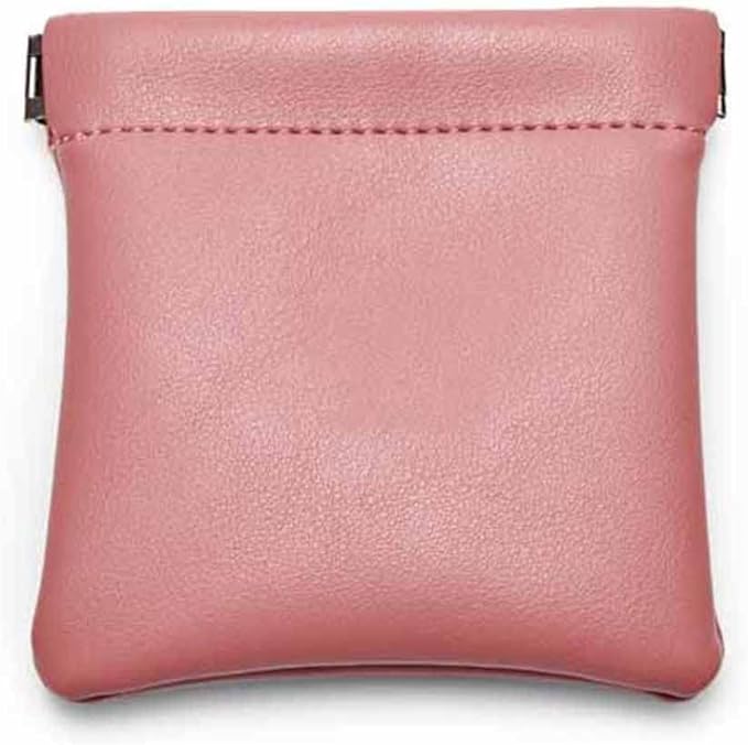 PU Leather Jewelry Travel Bag Leather Jewelry Pouch Christmas,Wedding Party Favor Gift Bag (S, Pink)