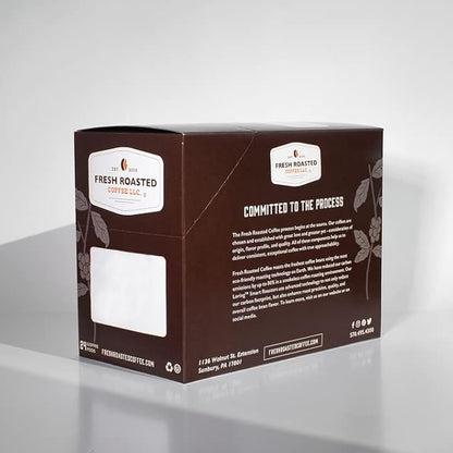 Fresh Roasted Coffee, Organic Sumatra | 100% Single Origin, USDA Organic, Kosher | Medium Roast K-Cup Compatible | 24 Pods