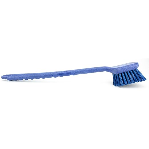 SPARTA 40501EC14 Large Plastic Scrub Brush, 20 Inches, Blue (Pack of 2) - Kitchen and Utility Cleaning With Long Handle
