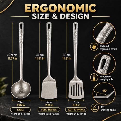 Pure Titanium Cooking Utensil & Spatula Set，Spatula