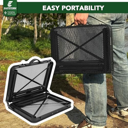 E EASTSTORM 2 Ft Folding Grill Camping Table with Mesh Bag,Small