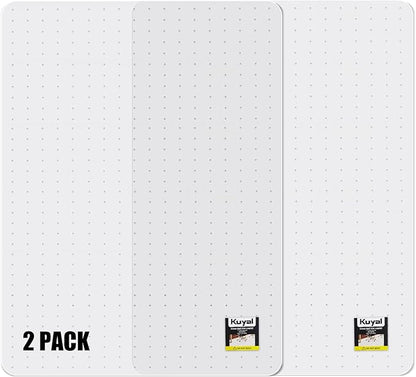 Kuyal Office Chair Mat for Carpet, 2 Pack 36x 48 Clear Heavy Duty Computer Chair Mat, Under Desk Protector Carpeted Floors Mat, Easy Chair Movement,Ship Flat
