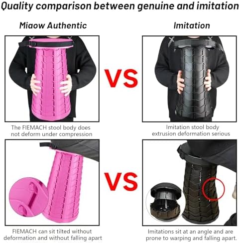 Portable & Lightweight Foldable Camping Chair for Adults, Heavy Duty Folding Stool with Adjustable Shoulder Strap, Perfect for Picnic, Beach, Backyard, and Sporting Events, Max Weight 400lbs