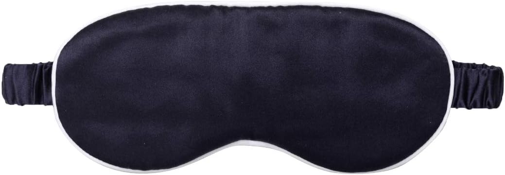 Silk Sleep Mask Light Blocking Luxury 100% Mulberry 19mm Silk Eye Mask Eye Cover Blindfold Ultra Soft Light & Comfy Anti Aging Skin Care with Travel Bag Gift Package