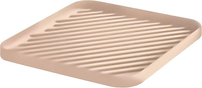 Silicone Organizer Tray for Kitchen Sink and Bathroom, Dishwasher Tray, Versatile Bathroom and Drawer Organizer Trays, Non-Slip Countertop (Pink)