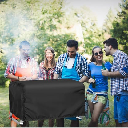 Tabletop Grill Cover Fits for NXR 3 Burner Gas Grills, 600D Heavy Duty 25'' Table Top Outdoor BBQ Cover for Nexgrill Nxr 820-0007GE Waterproof Black