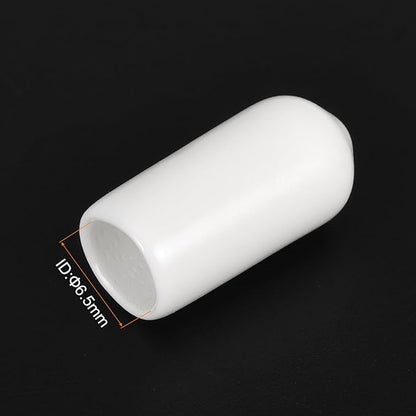 uxcell 20pcs Rubber End Caps 6.5mm ID Vinyl Round End Cap Cover Screw Thread Protectors White
