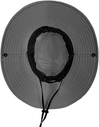 Rosoz Ponytail Sun Bucket Hats for Women UV Protection Foldable Mesh Wide Brim Hiking Beach Fishing Summer Safari
