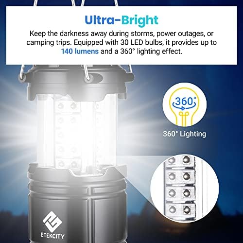 Stansport 24-Piece Tableware Set and 2-Pack Etekcity Camping Lanterns