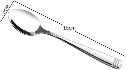 12 Pieces Small Stainless Steel Spoons, Stainless Steel Teaspoon Set