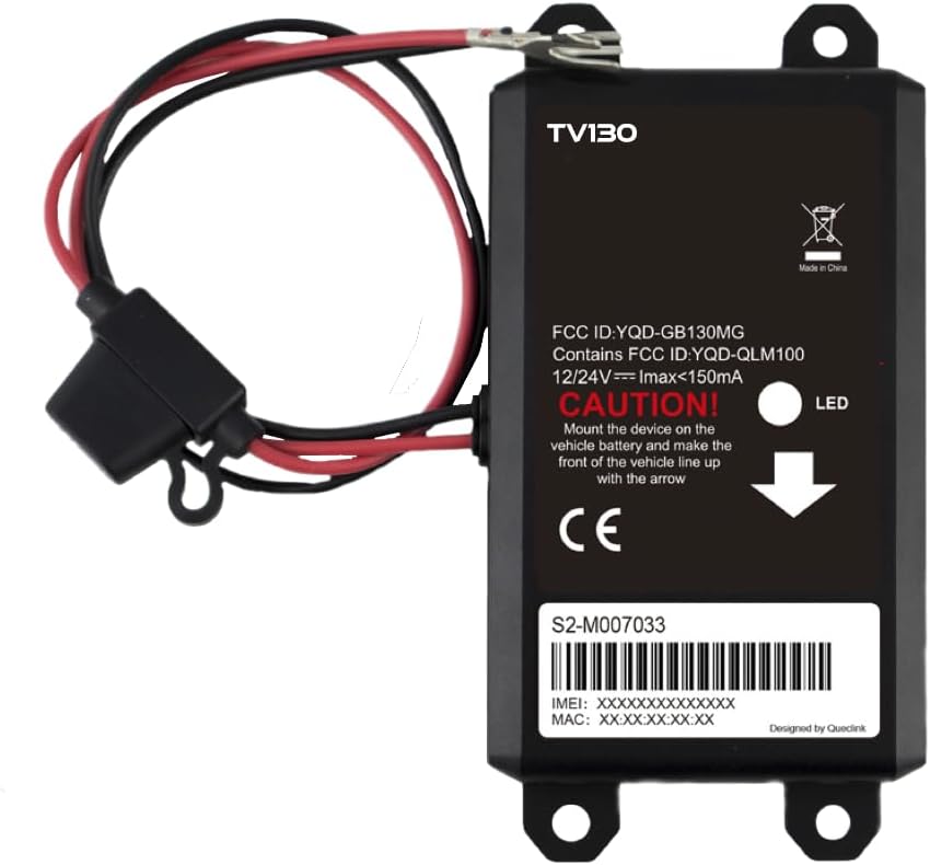 Truview TV130 4G GPS Tracker with - Live Updates-Vehicle Tracking Device for Cars, Vans, Trucks & More - Easy 2-Wire Installation, Mobile App, 24/7 Support - No Contracts-Subscription Required.