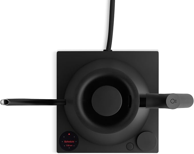 Fellow Stagg EKG Pro Electric Gooseneck Kettle - Pour-Over Coffee and Tea, Quick Heating, Precise Temperature Control, Scheduling, Built-in Brew Timer, Matte Black, 0.9 Liter