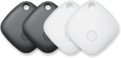 Air Tracker Tags-4 Pack, Bluetooth Tracker Works with Apple Find My APP (iOS Only, Not for Android), Keys Finder, Item Locator for Keys, Luggage, Backpack, Bags, Wallet, Replaceable Battery