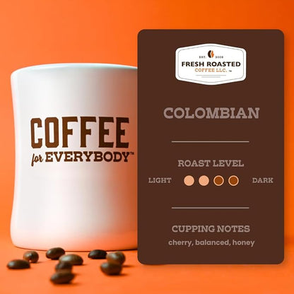 Fresh Roasted Coffee, 100% Colombian, Medium Roast, 96 Pods for K Cup Brewers