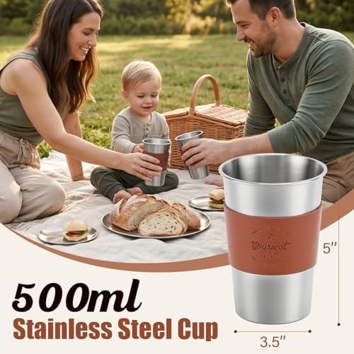 Camping Mess Kit, Stainless Steel Stylish Set