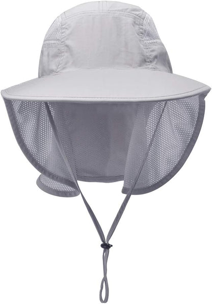 Unisex Outdoor Activities UV Protecting Sun Hats with Neck Flap
