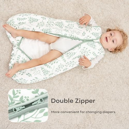 Yoofoss Baby Sleep Sack 6-12 Months Organic Cotton TOG 2.5 2-Way Zipper
