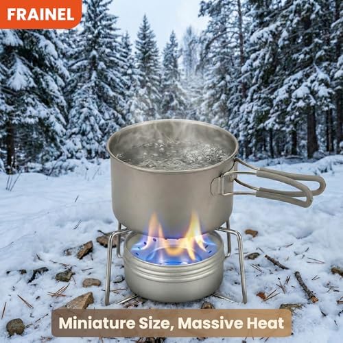 Circular Alcohol Burner. Ultra-Light 15g Emergency Pocket Stove