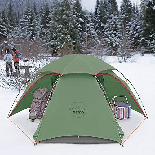 KAZOO Waterproof Backpacking Tent Ultralight 1/2 Person Lightweight Camping Tents 1/2 People Hiking Tents Aluminum Frame Double Layer